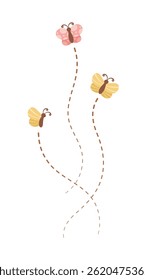 Flying Butterflies Nature Spring Summer Design Element