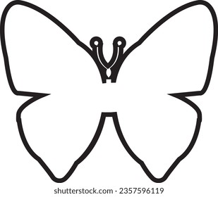 Flying butterflies silhouette black set isolated on white background