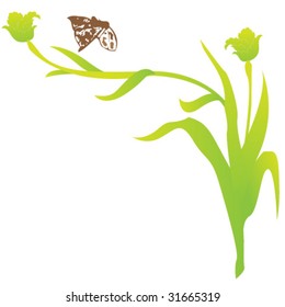 Flying butterfly