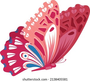 Mariposa voladora. Insulto alado decorativo. Bella polilla