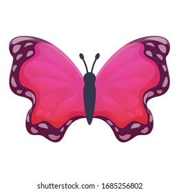 Icono de mariposa voladora. Dibujo de un icono del vector de la mariposa voladora para diseño web aislado en fondo blanco