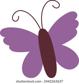 Flying Butterfly Insect Vector Illustration