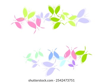 Flying butterfly isolated set. Closeup design element black butterfly. Side view vector icon