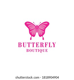 Flying Butterfly Logo design Vector