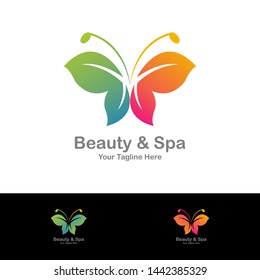 Flying Butterfly logo vector design