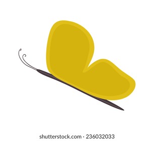Flying Butterfly Silhouette