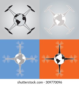 Flying camera and video world drone