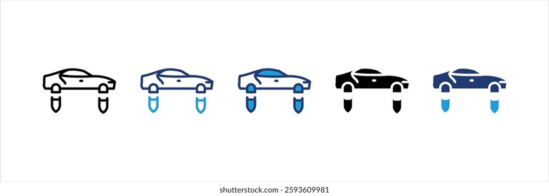 Flying Car Icon Element For Design