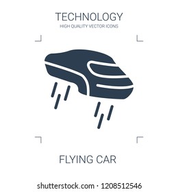 flying car icon. high quality filled flying car icon on white background. from technology collection flat trendy vector flying car symbol. use for web and mobile