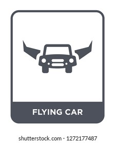 flying car icon vector on white background, flying car trendy filled icons from Future technology collection, flying car simple element illustration