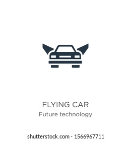 Flying car icon vector. Trendy flat flying car icon from future technology collection isolated on white background. Vector illustration can be used for web and mobile graphic design, logo, eps10