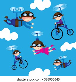 Flying children 
