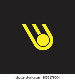 flying circle object meteor symbol logo vector