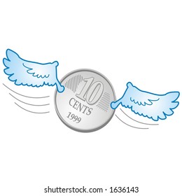 flying coin