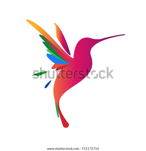 Logo De Colibri Volant Logo D Entreprise Image Vectorielle De Stock Libre De Droits