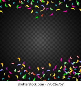 Flying colorful confetti