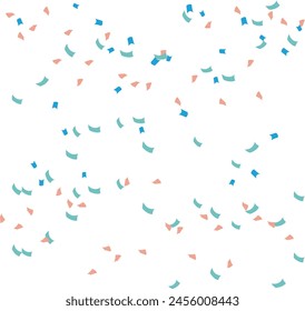 Flying colorful confetti decoration background