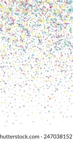 Flying colorful digits and numbers. School math notebook cover. Back to school mathematics banner on white background. Falling numbers vector illustration.