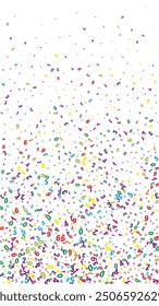 Flying colorful digits and numbers. School math notebook cover. Back to school mathematics banner on white background. Falling numbers vector illustration.
