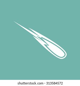Flying comet icon