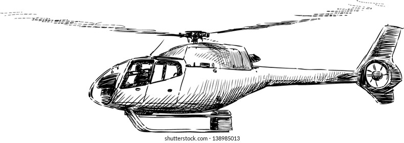 Helicopter Sketch Images Stock Photos Vectors Shutterstock