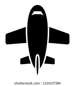 
A flying craft, taking off symbolising the icon of aeroplane 
