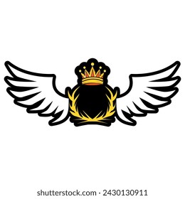Flying Crown V105 Patch Streetwear, Urban, Luxury, Modern Design Patch Commercial Use