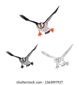 Flying deadlock color, line and monochrome icon set vector concept