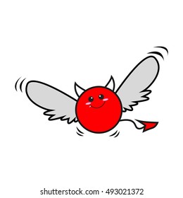 Flying Devil Cartoon