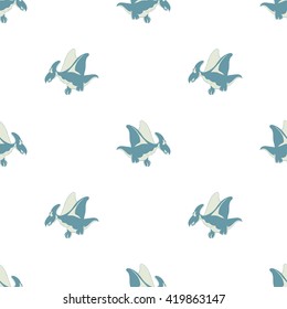 flying dinosaur on a white background