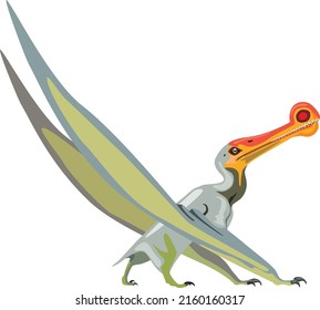 Flying Dinosaur Ornithocheirus Vector Illustration Stock Vector ...