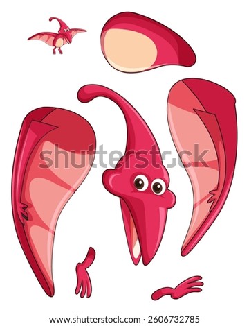 flying dinosaur wings craft activity paper cut paste printable learning sheet kids activity for kids