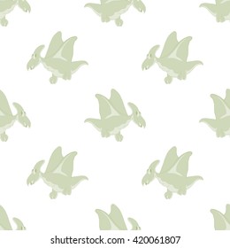 flying dinosaurs on a white background