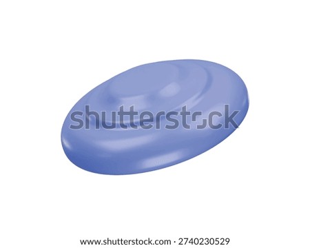 flying disc icon 3d illustration render