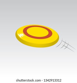 Flying Disc, Isolated Vector.