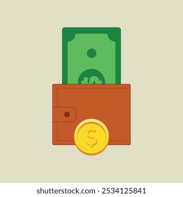 Flying Dollars Money - Vektorgrafik