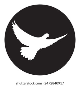 flying dove icon vector illustration symbol design