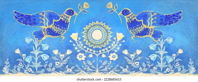 Flying dove. Peace symbol, no war concept