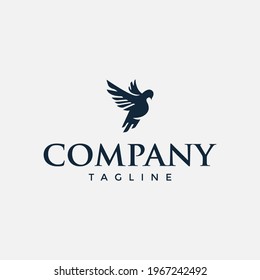 Flying Dove Pigeon Bird Logo Vector