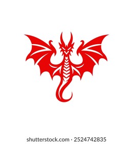 Flying Dragon Animal Mythology Logo Design Inspiration