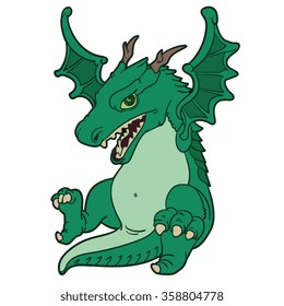 flying dragon cartoon