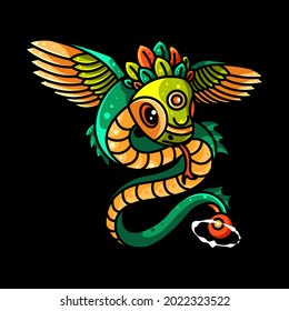 flying dragon for icon, logo, sticker and illustration.