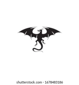 flying Dragon logo template vector illustration
