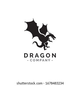 flying Dragon logo template vector illustration