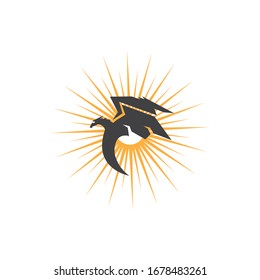 flying Dragon logo template vector illustration