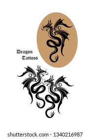 Flying Dragon tattoos 