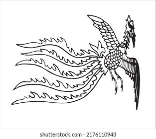 flying Dragon traditional pattern vector daquan