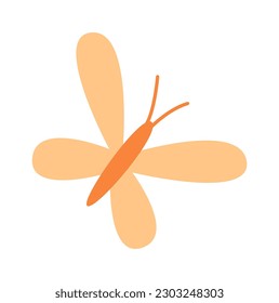 Flying dragonfly beetle Vector Illustration