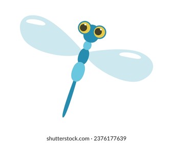 Ilustración de vectores de insectos con mosca seca voladora