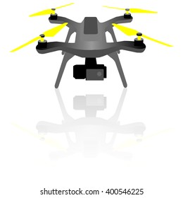 Flying drone with camera